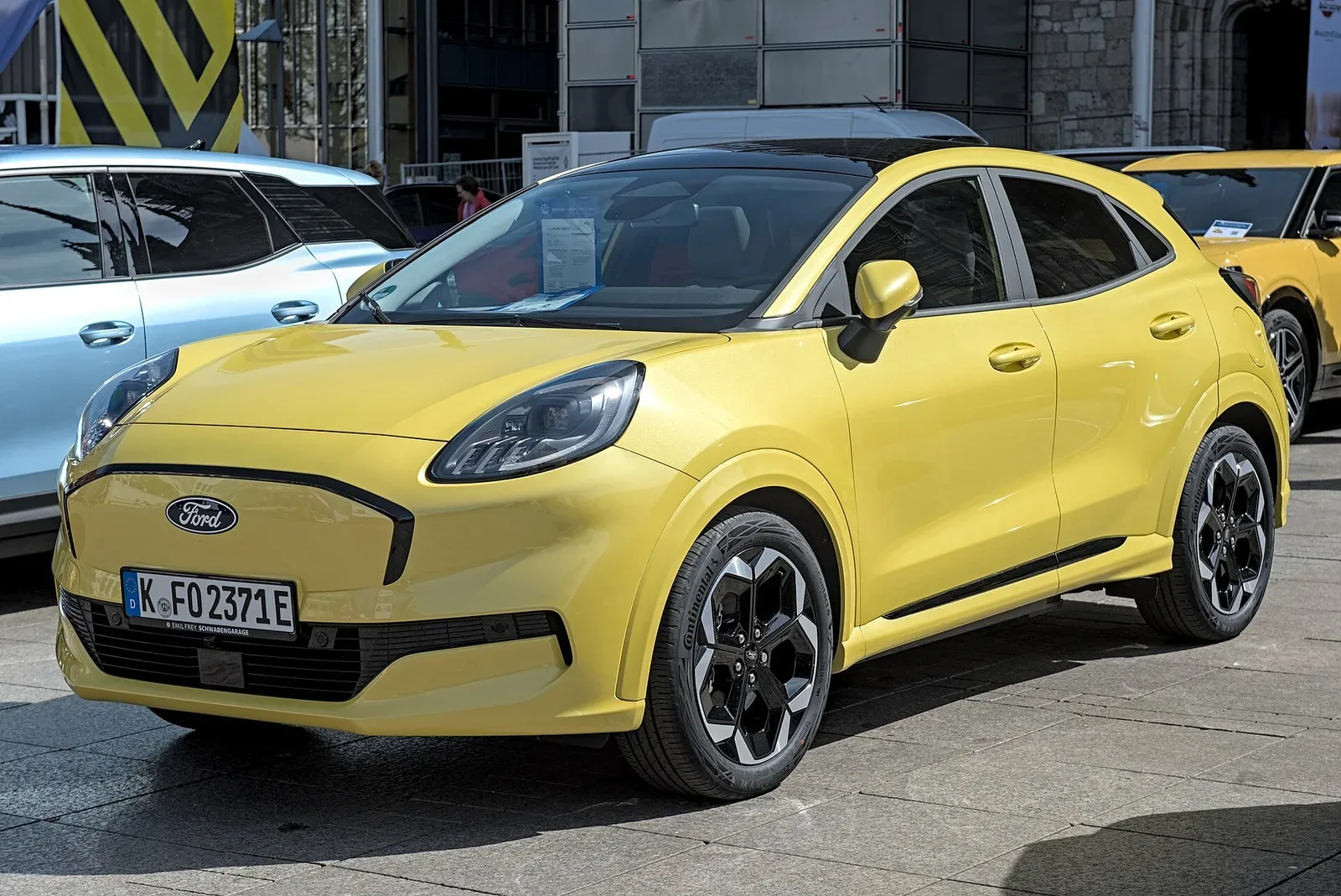 Ford Puma Gen-E, exterior three-quarter view.