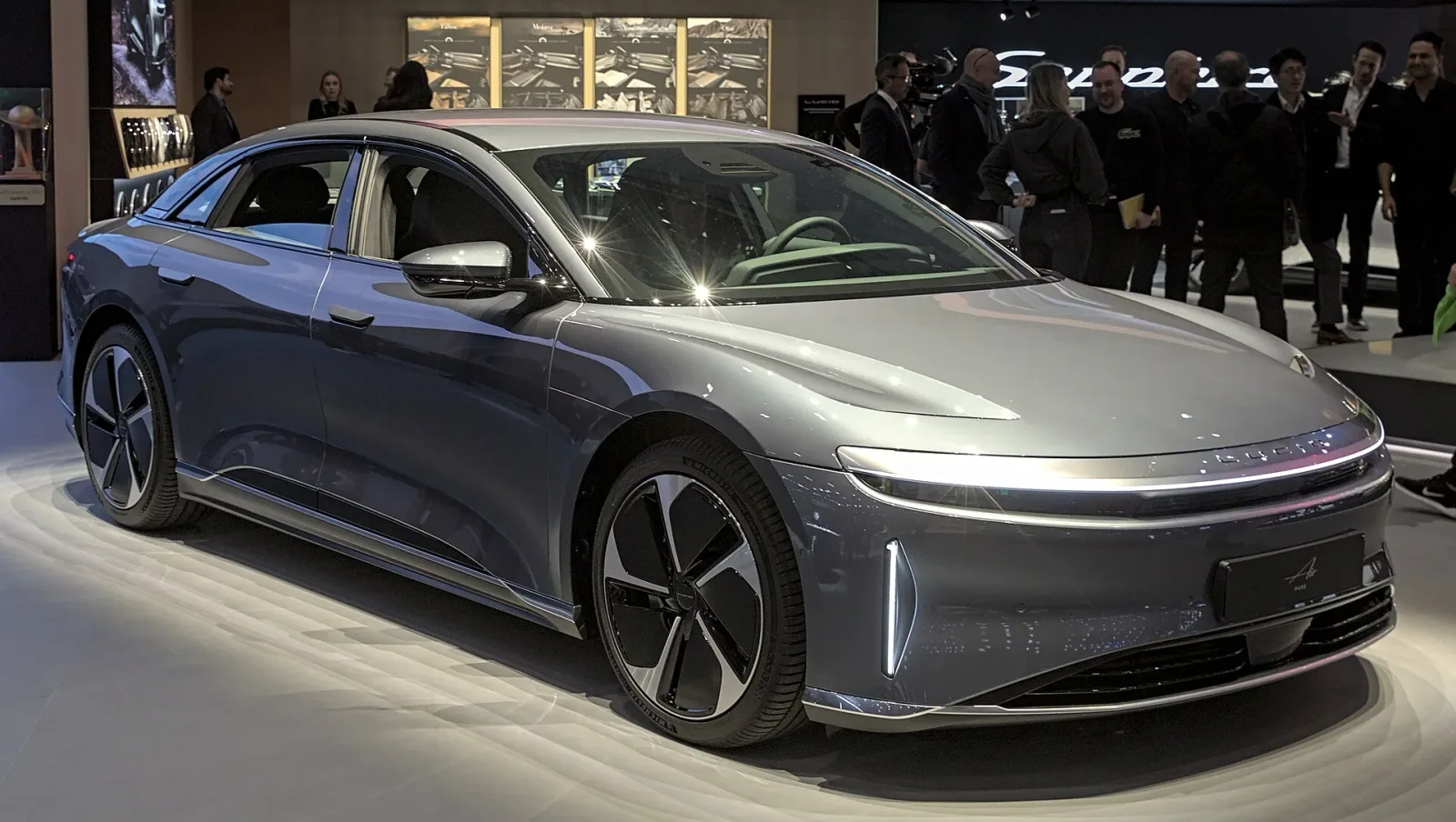 Exterior view of the Lucid Air.
