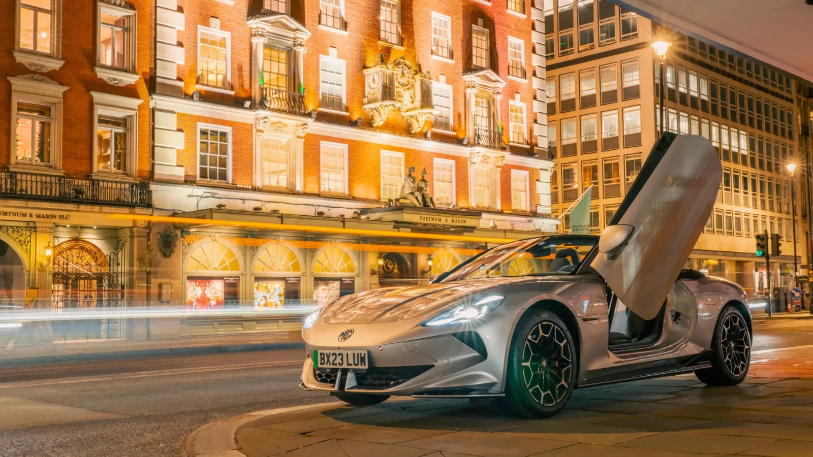 Exterior view of the MG Cyberster.