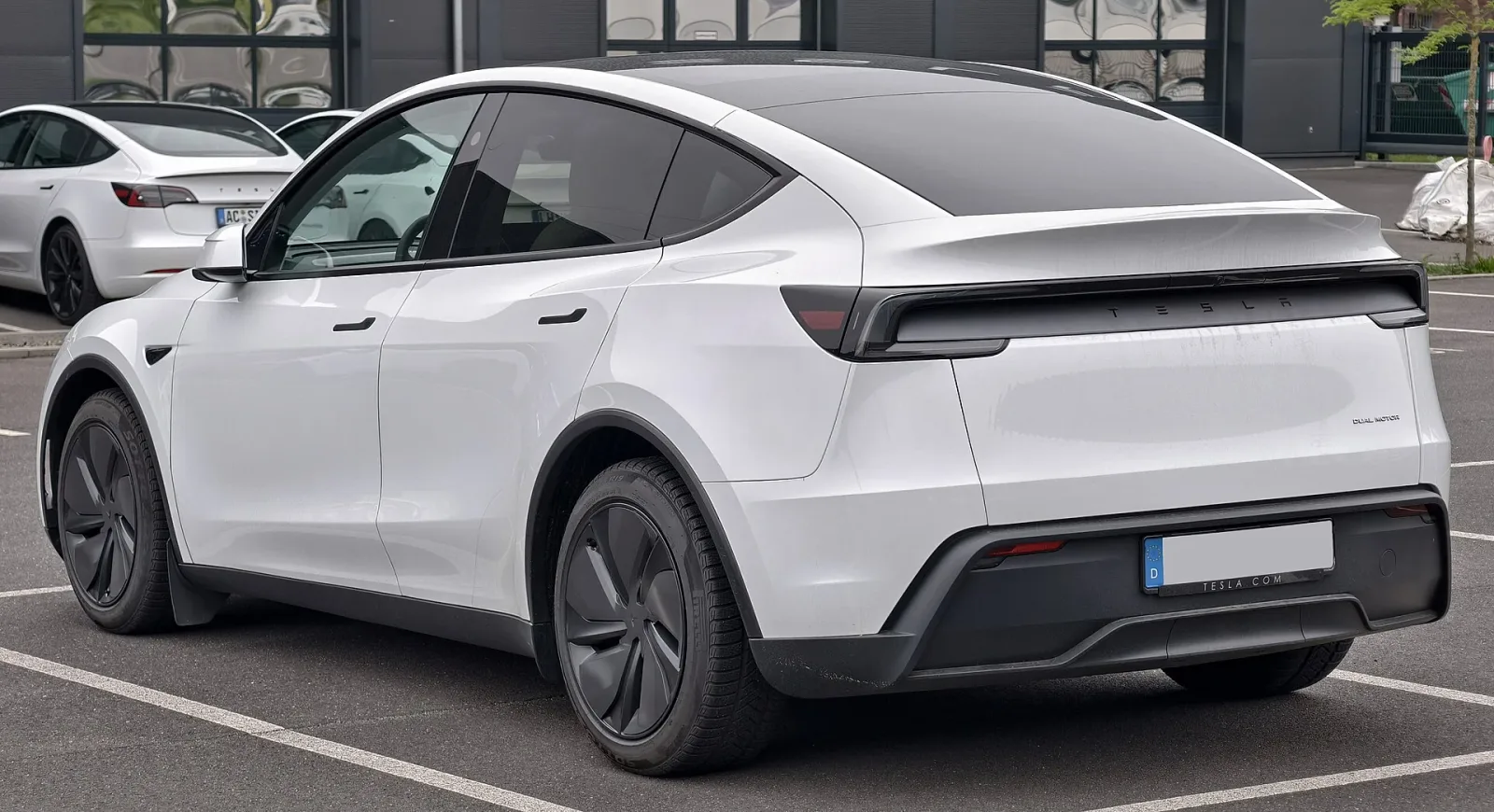 Exterior view of the Model Y.